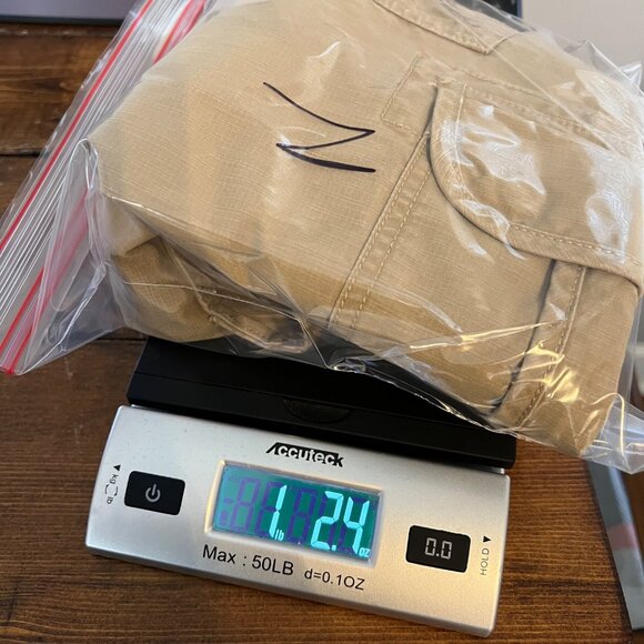 LL Bean Allagash Cargo Ripstop Shorts Mens Size 35 Tan  Hiking Outdoors #503740 - Picture 11 of 11